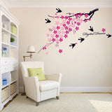 Bird and Flower Wall Sticker AY936