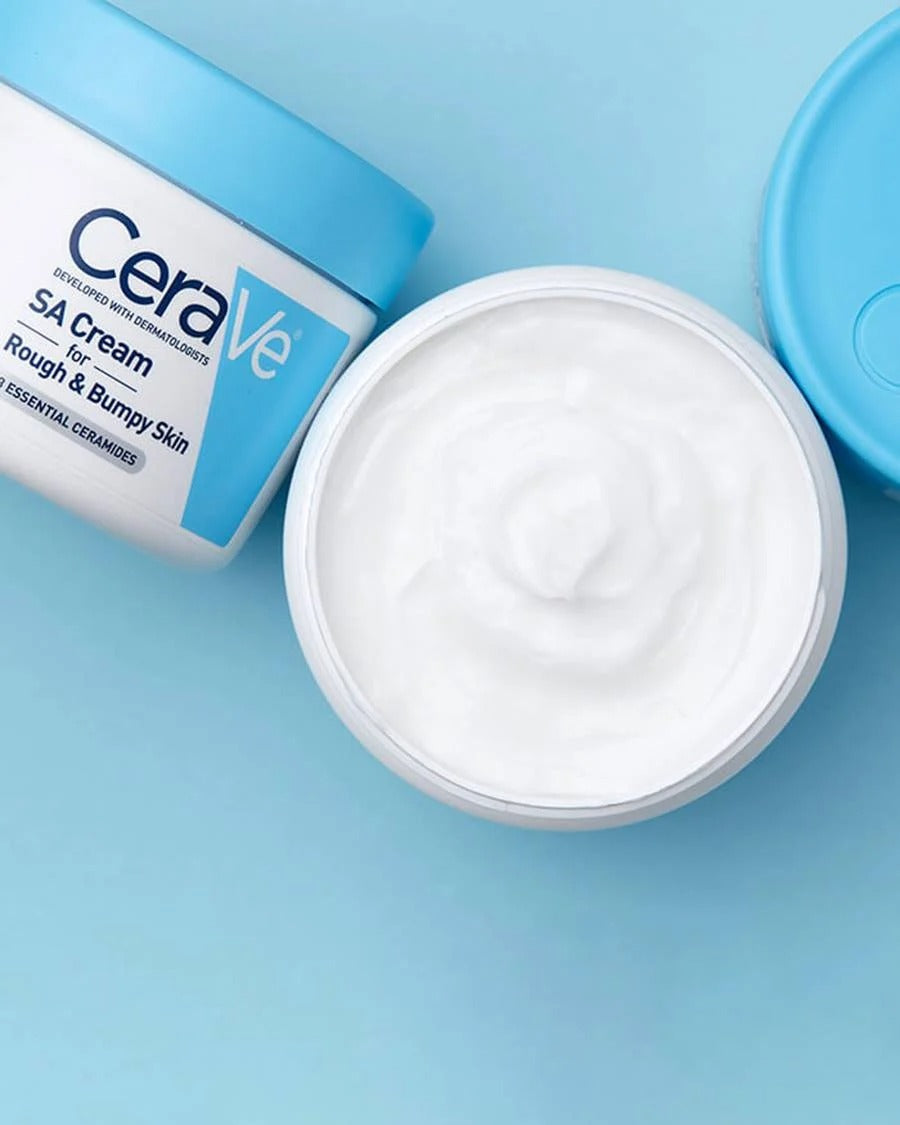 CeraVe SA Cream for Rough & Bumpy Skin – 12 oz (340 g) | Exfoliating & Moisturizing Cream for Very Dry, Textured Skin