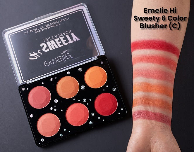 Emelie - Hi Sweety 6 Color Blush Kit