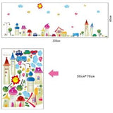 Wall sticker - Fairytale town size 50x70 ay7059