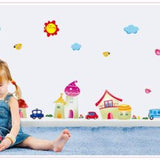 Wall sticker - Fairytale town size 50x70 ay7059