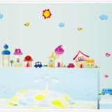 Wall sticker - Fairytale town size 50x70 ay7059