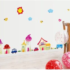 Wall sticker - Fairytale town size 50x70 ay7059