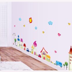 Wall sticker - Fairytale town size 50x70 ay7059