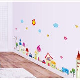 Wall sticker - Fairytale town size 50x70 ay7059