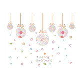 The new environmentally friendly PVC removable glass Christmas ball lob window dressing mall restaurant sticker SK9071