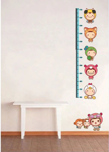 Home Removable Cartoon Height Chart Measure Decal Wall Sticker DIY size 50x70 xy8062