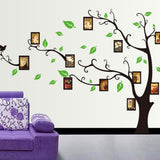 DIY transparent PVC wall stickers ]Abrown tree photo series of three generations of wall stickers wall stickers size  60x90 ay803