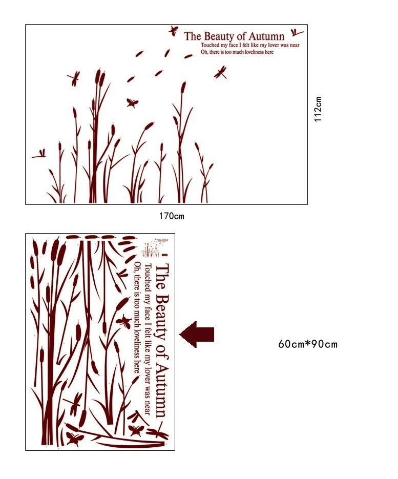 2024 New 3D Plant Removable  PVC Wall Stickers Home Decor Sticker