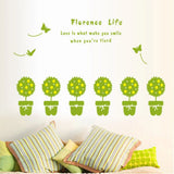 PVC Decorations with Novel Transparent Plant Designs for Living Rooms size 50x70 au7144