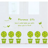 PVC Decorations with Novel Transparent Plant Designs for Living Rooms size 50x70 au7144