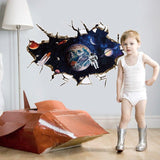SK9066A 3D Space,The astronauts decorative wall stickers /wall decal 3D Sticker