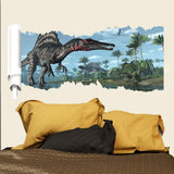 X002 Dinosaurs Wall Stickers for Kids Room Bedroom Nursery Background Mural Decor Removable Wall Decals
