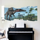 X002 Dinosaurs Wall Stickers for Kids Room Bedroom Nursery Background Mural Decor Removable Wall Decals