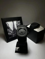 Full Black Aura Quartz Analog Watch – Lightweight Premium Design for Men & Boys (Without Box)