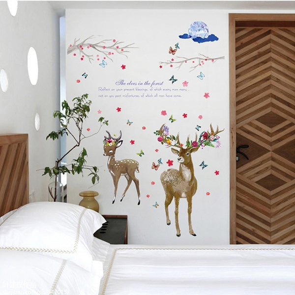 Sk9295 Romantic Dear Wall Sticker