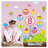 Big size transparent wall sticker, Ferris wheel design size 60x70  ay9251ab
