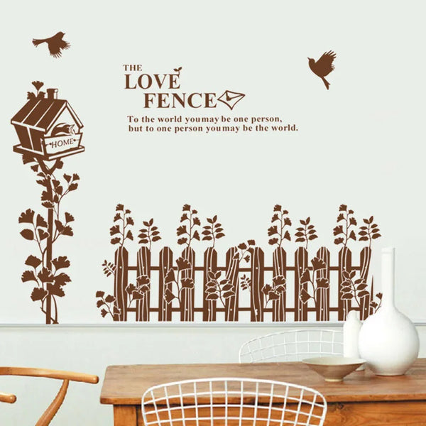 Bird's nest fence bedroom living room sofa background decoration beautification self-adhesive wall stickers - AliExpress 15