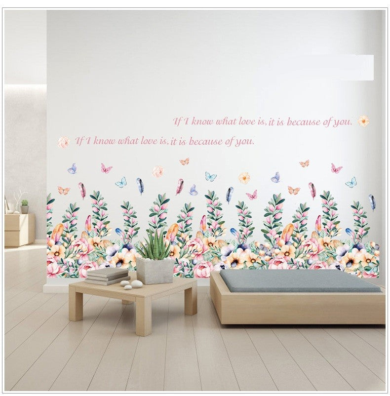 Colorful Flower Garden Wall Decal size 50x70 sk7179