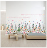 Colorful Flower Garden Wall Decal size 50x70 sk7179
