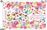 WALL STICKERS 60X90 XL8202 HANGING COLORFUL ROSES