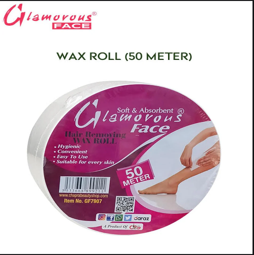 Glamorous Face 50 Meter Wax Strip Roll, Professional Wax Roll For Removing Wax.