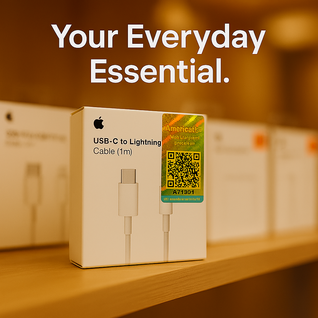Type-C to iPhone Charging Cable – 99% Original Quality with Apple Logo