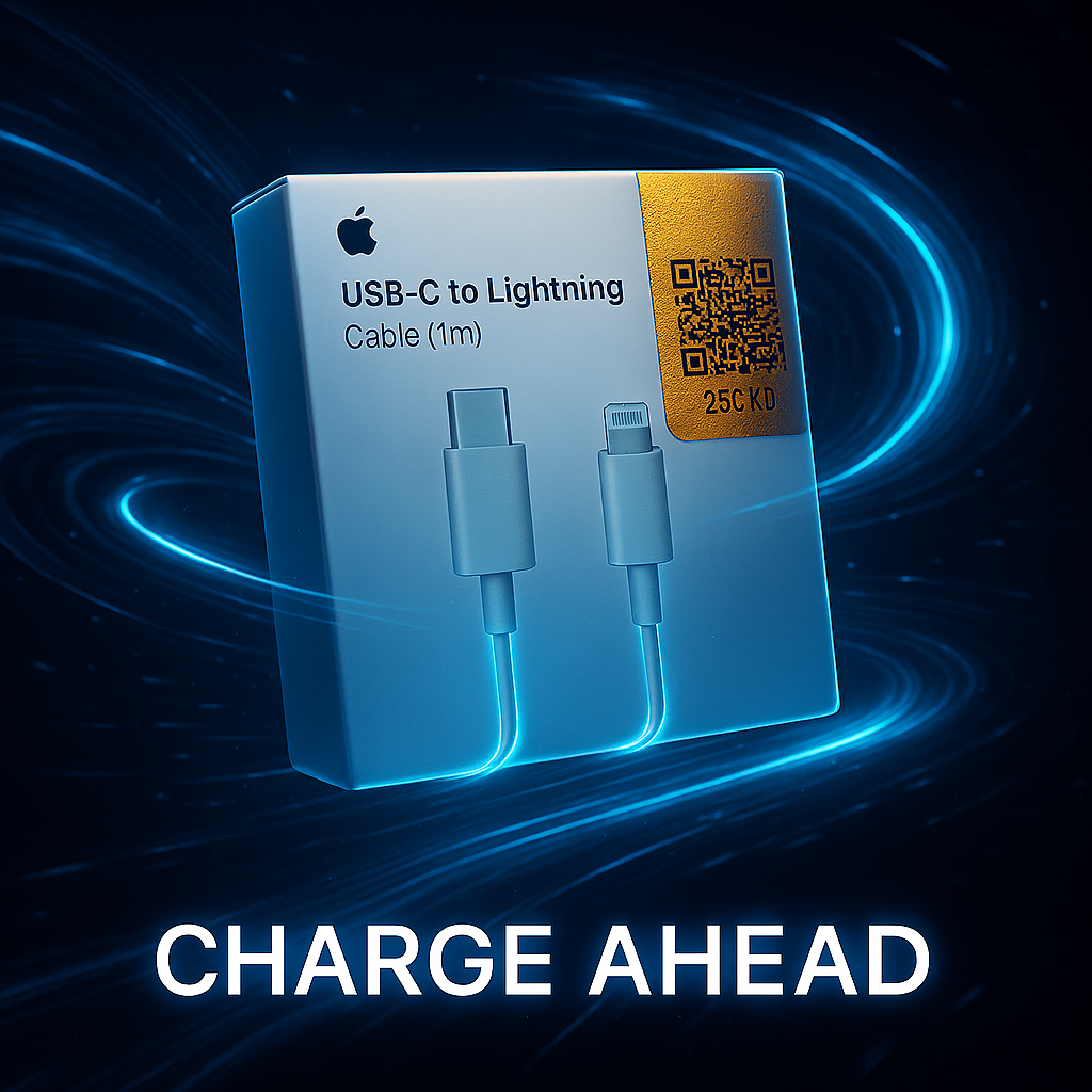Type-C to iPhone Charging Cable – 99% Original Quality with Apple Logo