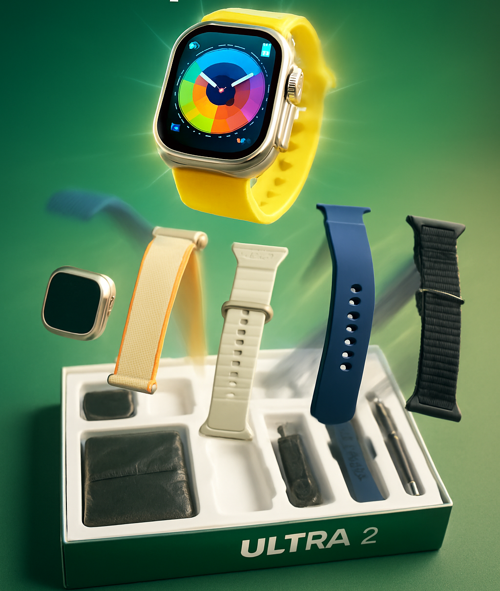New Model S200 Smart Watch – Full Display with Original Strap, Wallet Feature &amp; Protective Cover