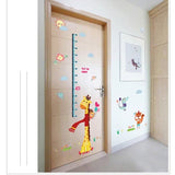 Sk9151 Cartoon Giraffe Height Kids Wall Sticker