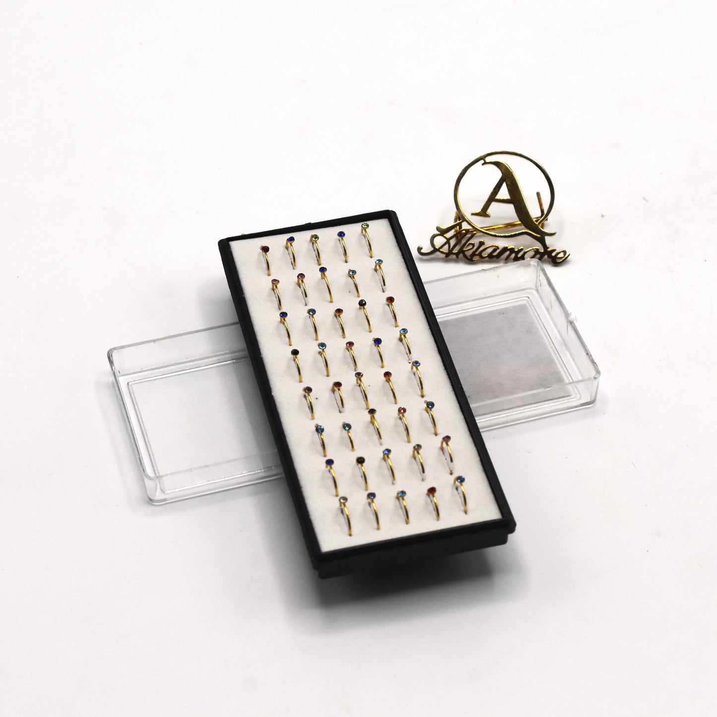 1 pcs Random Design Golden Nose Ring Trending Piercing Nose Ring