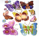Pack of 8 7d muti &colorful butterflies