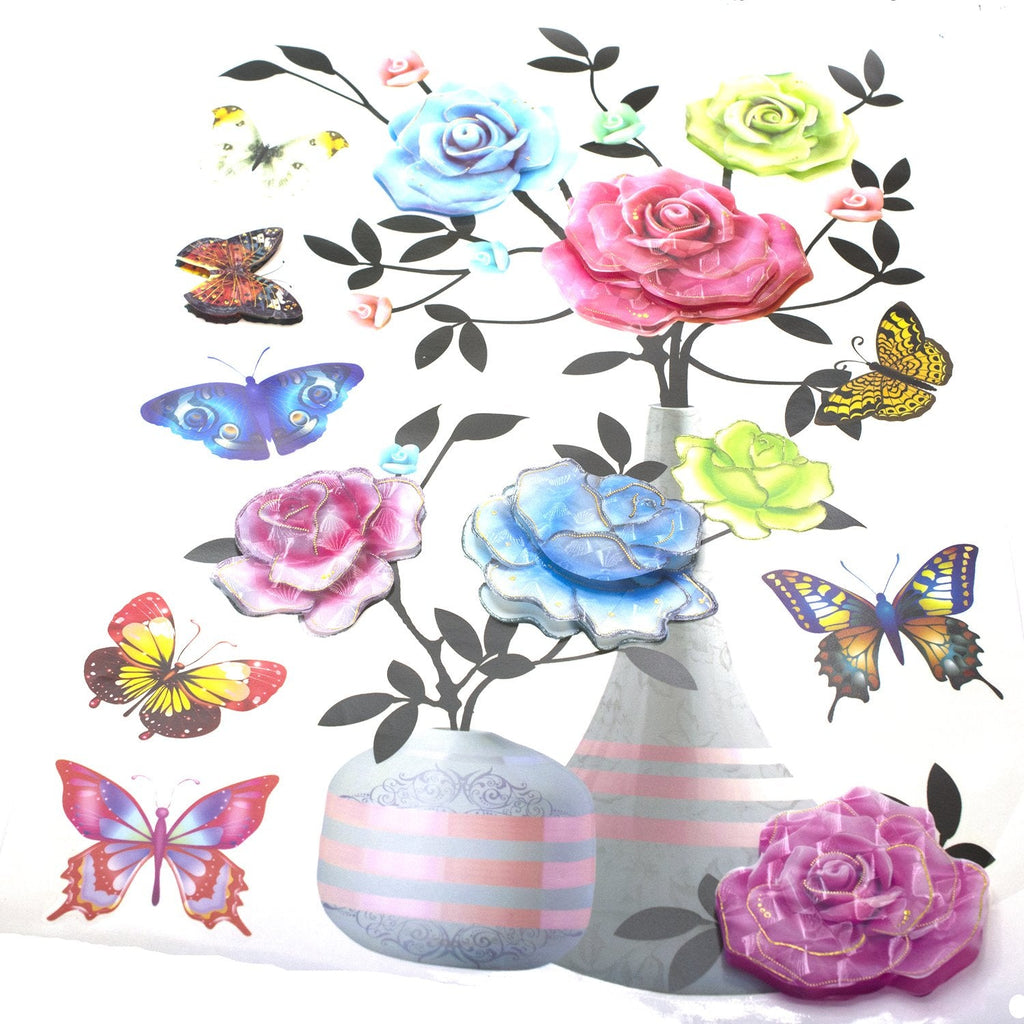 6d wall sticker colorful sunshine