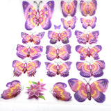 Pack of 10 colorful butterflies