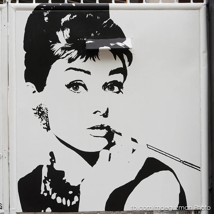 Audrey Hupburn Monroe Wall Sticker Decoration size 60x90 xy1041
