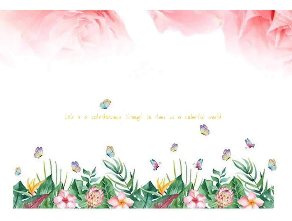Flower-Shaped Skirt Wall Sticker size 50x70 sk7193
