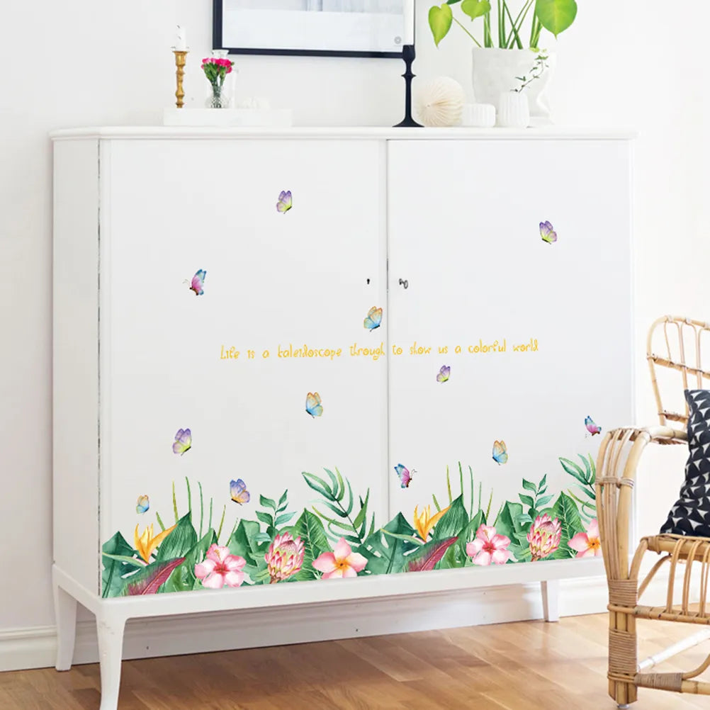 Flower-Shaped Skirt Wall Sticker size 50x70 sk7193