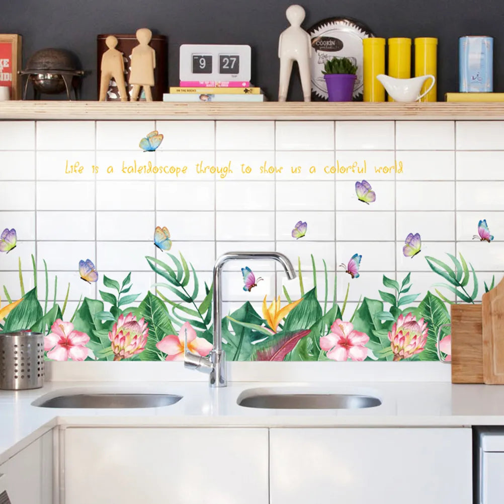 Flower-Shaped Skirt Wall Sticker size 50x70 sk7193