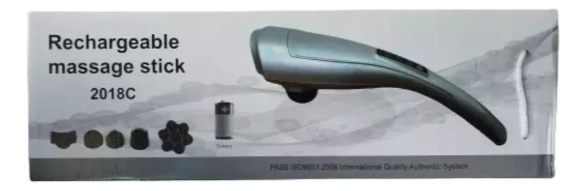 2018c Infrared Light Massager Rod – Non-Rechargeable Handheld Massager for Targeted Pain Relief and Relaxation ( Grey Color )