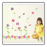 Ay7042 Colorful Flowers wall sticker child role of children diy adhesive art mural picture poster removable vinyl decoration wallpape