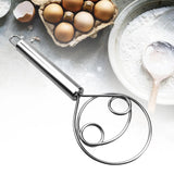 Manual Non Stick Steel Flour Cream Mixer Beater | Dough Whisk Mixer, Kitchen Baking Blender Tool 