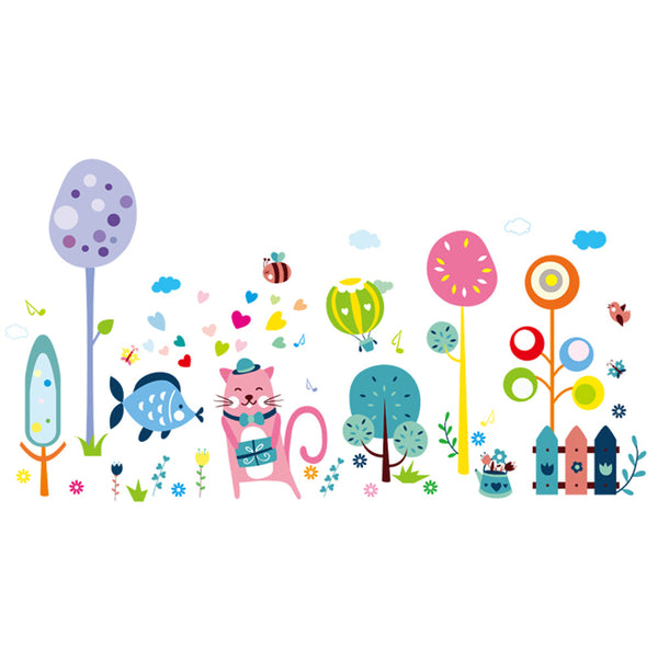 XH9234 Kitten Family Wall Sticker