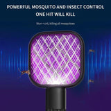 Mini USB Electric Mosquito Racket, Rechargeable Summer Fly Swatters Trap, Mosquito Swatter UV Light Sharp Sparking ( random color)