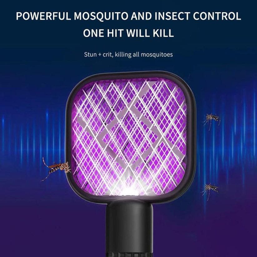 Mini USB Electric Mosquito Racket, Rechargeable Summer Fly Swatters Trap, Mosquito Swatter UV Light Sharp Sparking ( random color)