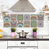 Premium Mosaic Self Adhesive Wallpaper Sticker, PVC 2D Waterproof Oilproof Ceramic Tiles Stickers Toilet Tile Wall Paper Wall Tiles 8"x8" (6 Sheets)  JM710