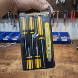 Set of 5 Screwdrivers &amp; 1 Cutter – High Quality Hand Tool Kit with 2 Straight, 3 Cross Screwdrivers &amp; Sharp Cutter for Household and DIY Use