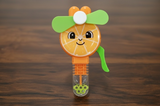 Handheld Fruit Shape Toy Fan for Kids – Cute Cartoon Design, Safe Soft Blades, Portable Mini Fan for Summer Play &amp; Cooling (Random Design)