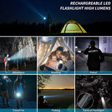 Rechargeable Flashlight | Usb charging headlamp | Waterproof Torch light  TD-20