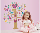 Glow in the Dark Wall Stickers - Tree with Birds  ABQ9617