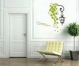 ay7183 street leaves wall decal wallsticker decoration 50x70cm